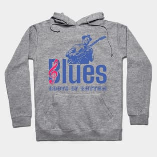 Blues Music Roots of Rhythm Monochrome Hoodie